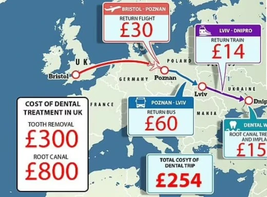 Українка здолала 3 тисячі кілометрів, щоб вилікувати зуб – Daily Mail. фото