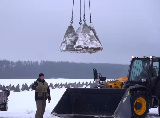 ЗСУ встановлюють "зуби дракона" на Чернігівщині фото