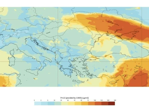 До України знову йде пил з пустелі фото